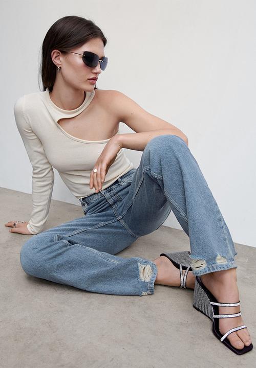 MANGO - Jeans brooks - open blue