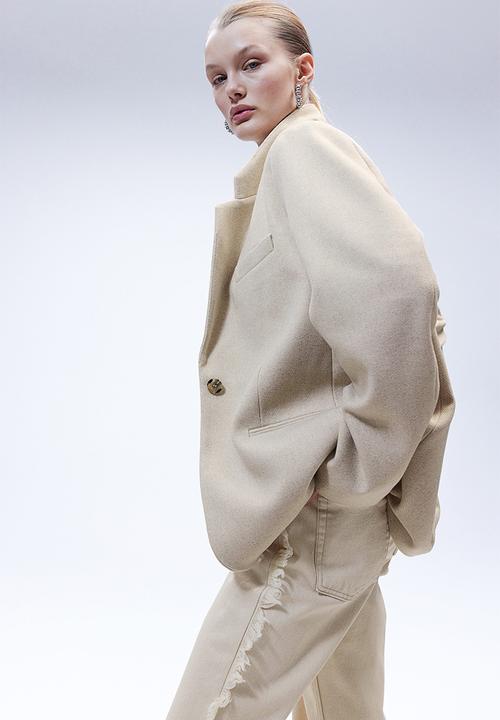 H&M - Single-breasted blazer - light beige