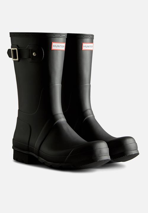 Hunter - Original short tri colour logo - black