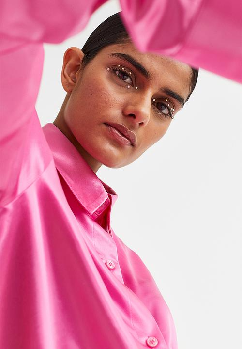 H&M - Satin shirt - pink