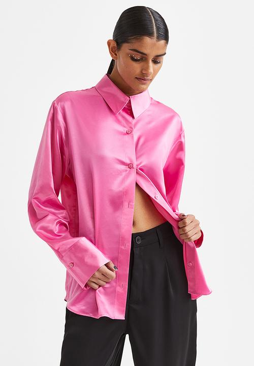 H&M - Satin shirt - pink