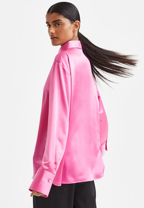H&M - Satin shirt - pink