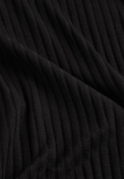 H&M - Turtleneck ribbed dress - black