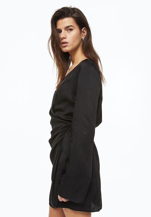 H&M - Gathered bodycon dress - black