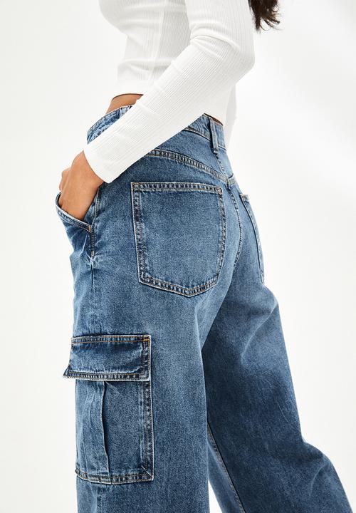 H&M - 90s baggy high waist jeans - denim blue