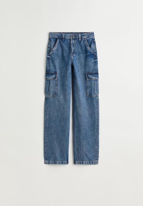 H&M - 90s baggy high waist jeans - denim blue