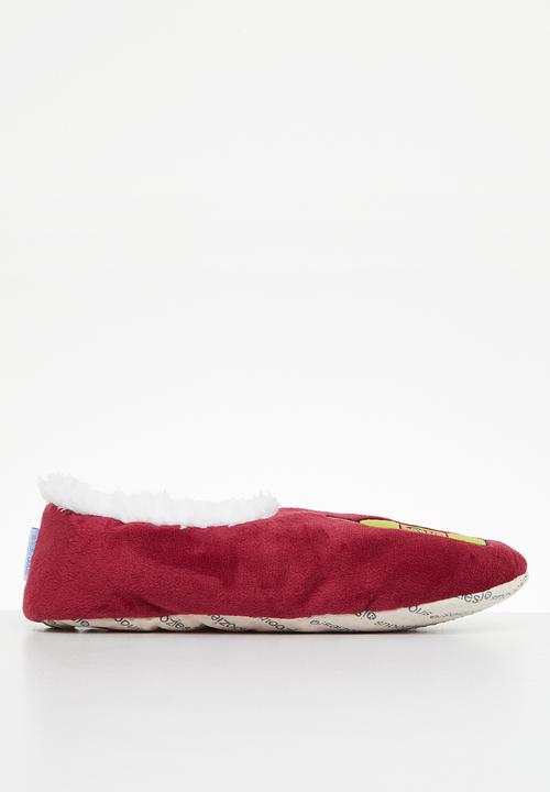 snoozies!® - Time to wine down slipper - red