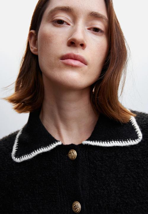 MANGO - Cardigan nela - black 
