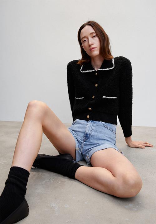 MANGO - Cardigan nela - black 