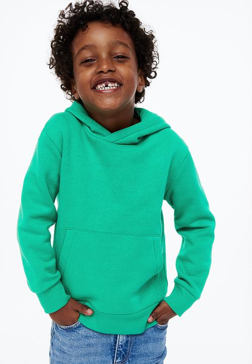 H&M - 2-pack hoodies - green,grey