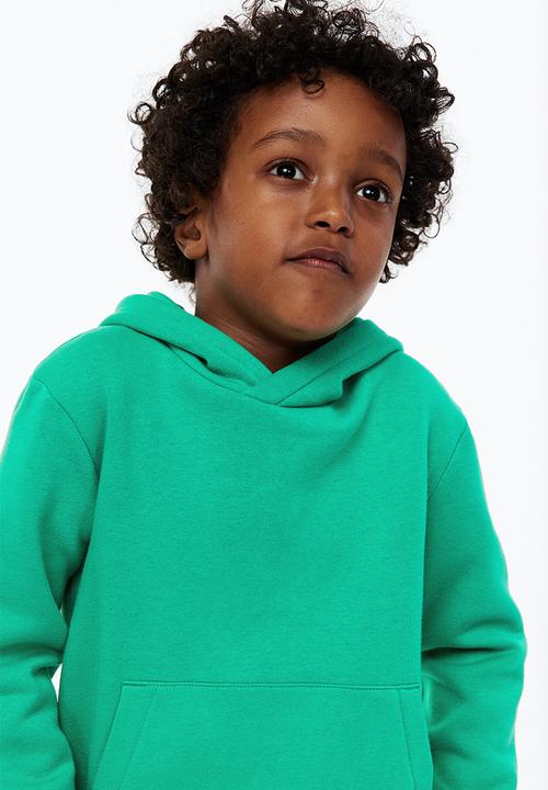 H&M - 2-pack hoodies - green,grey