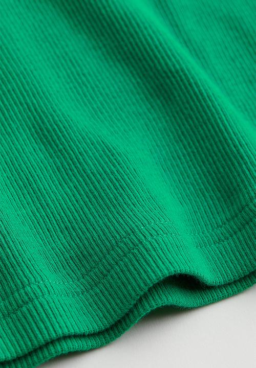 H&M - Ribbed vest top - green