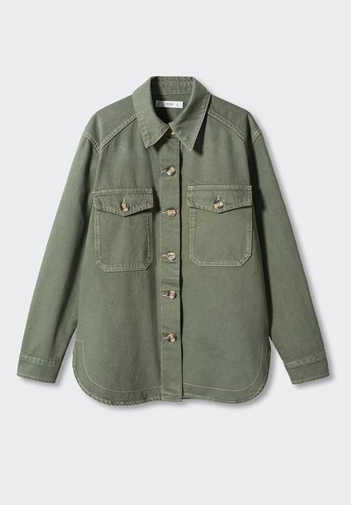 MANGO - Overshirt lily - beige/khaki