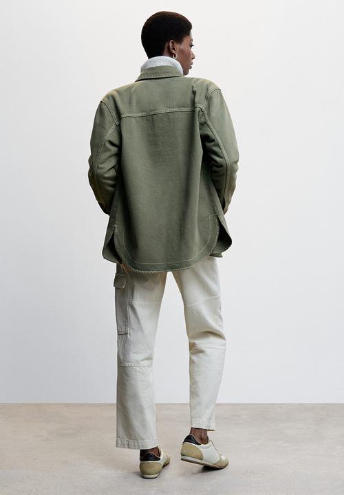 MANGO - Overshirt lily - beige/khaki