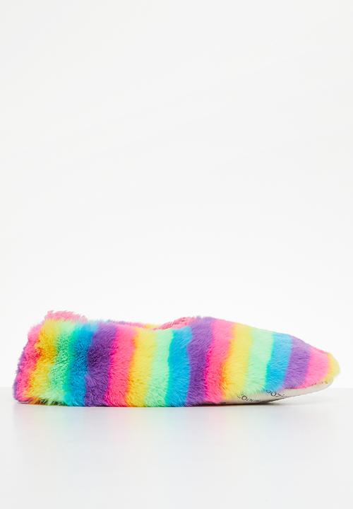 snoozies!® - Over the rainbow slipper - rainbow