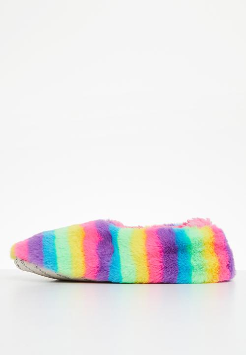 snoozies!® - Over the rainbow slipper - rainbow