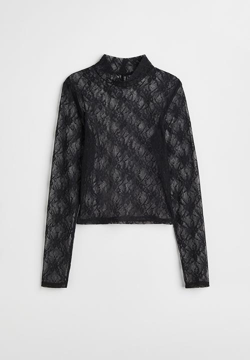 H&M - Long-sleeved top - black