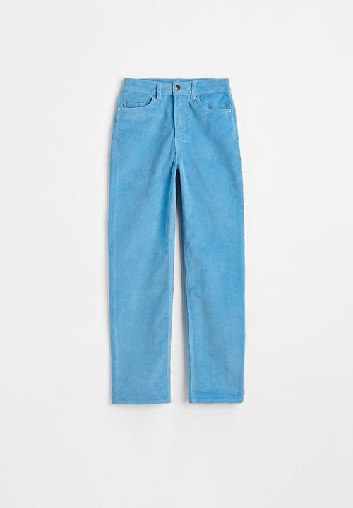 H&M - Slim corduroy trousers - blue