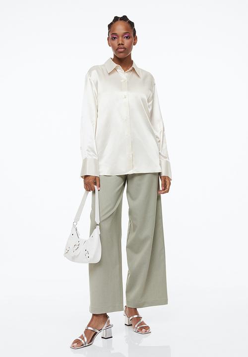 H&M - Satin shirt - white
