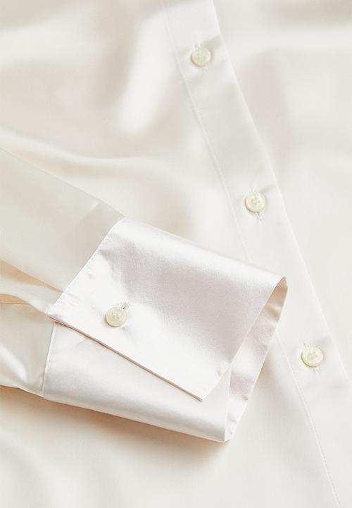 H&M - Satin shirt - white