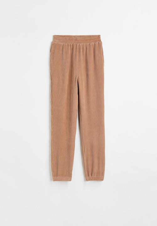 H&M - Velour joggers - beige