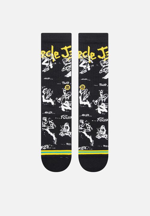 Stance Socks - Circle Jerks Crew - black & yellow
