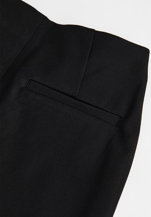H&M - Zip-hem trousers - black