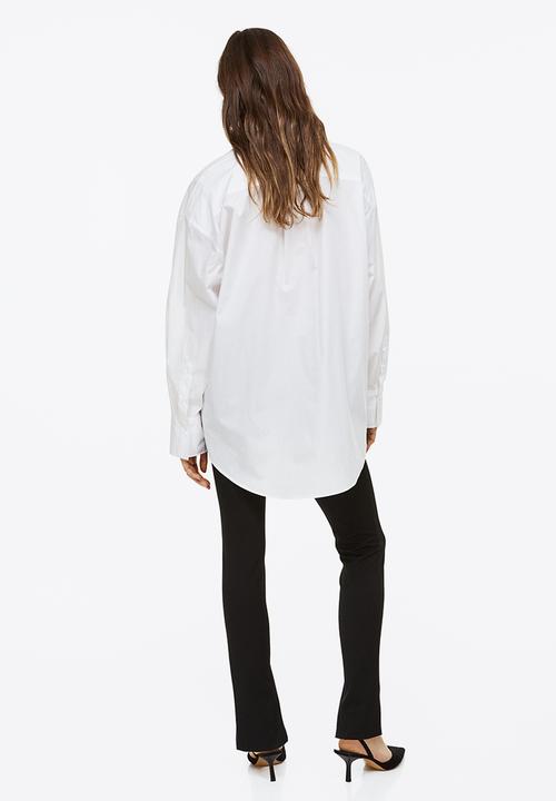 H&M - Zip-hem trousers - black