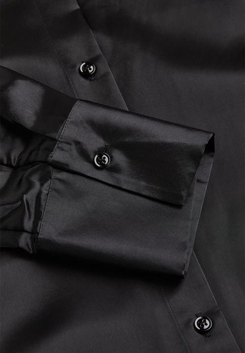 H&M - Satin shirt - black