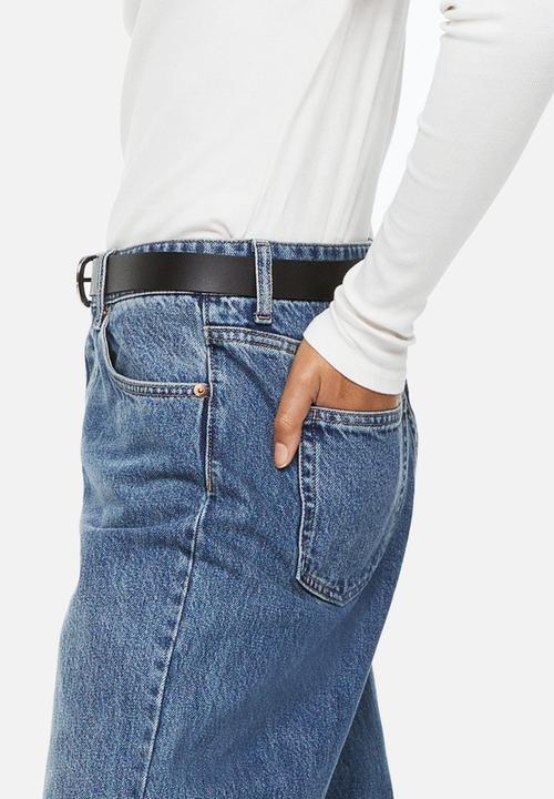 H&M - Tapered high ankle jeans - denim blue
