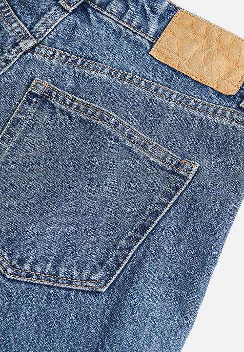 H&M - Tapered high ankle jeans - denim blue