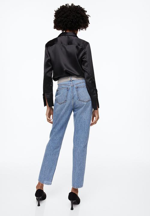 H&M - Tapered high ankle jeans - light denim blue
