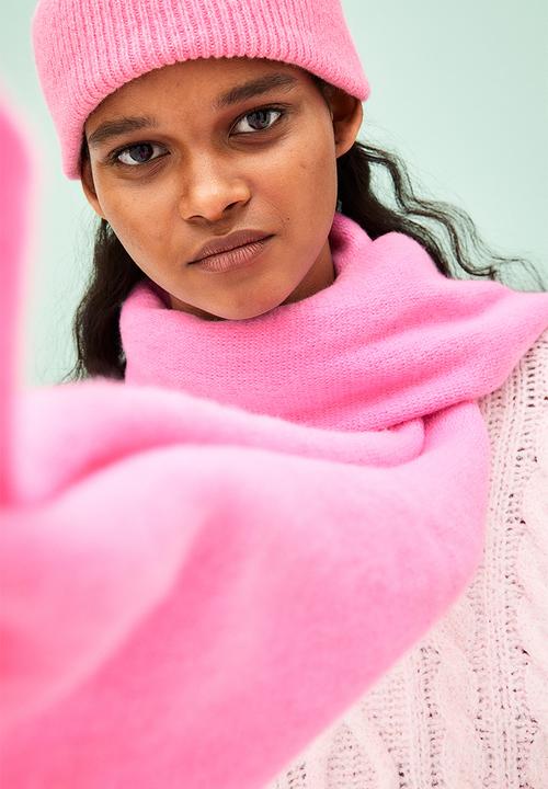 H&M - Fine-knit scarf - pink