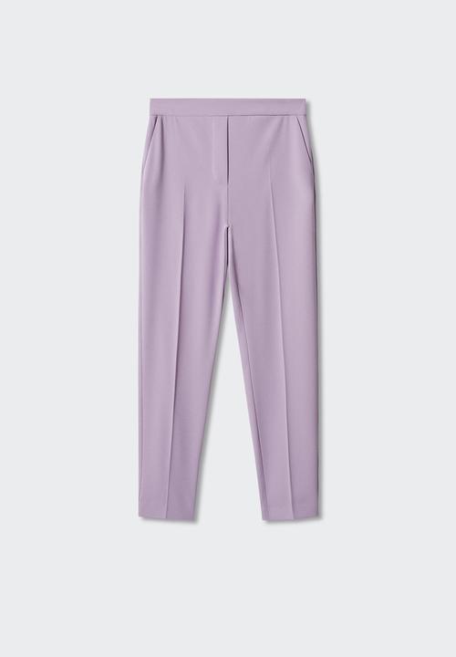 MANGO - Trouser semiflu - lilac