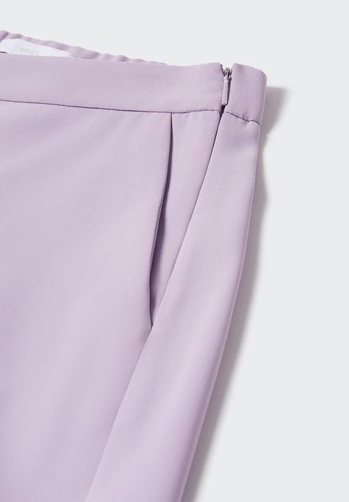 MANGO - Trouser semiflu - lilac