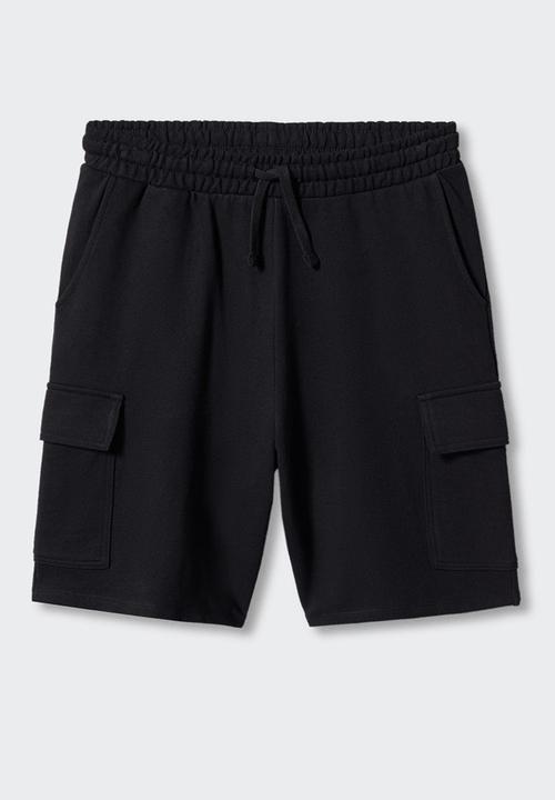 MANGO - Bermuda shorts seal - black