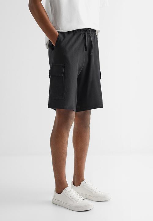 MANGO - Bermuda shorts seal - black