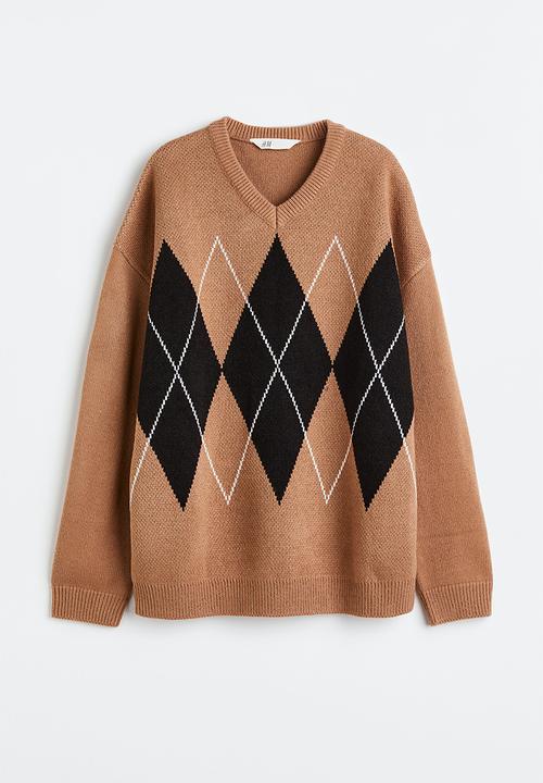 H&M - Jacquard-knit jumper - beige ,multi