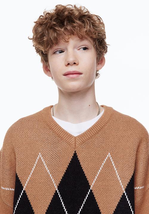 H&M - Jacquard-knit jumper - beige ,multi