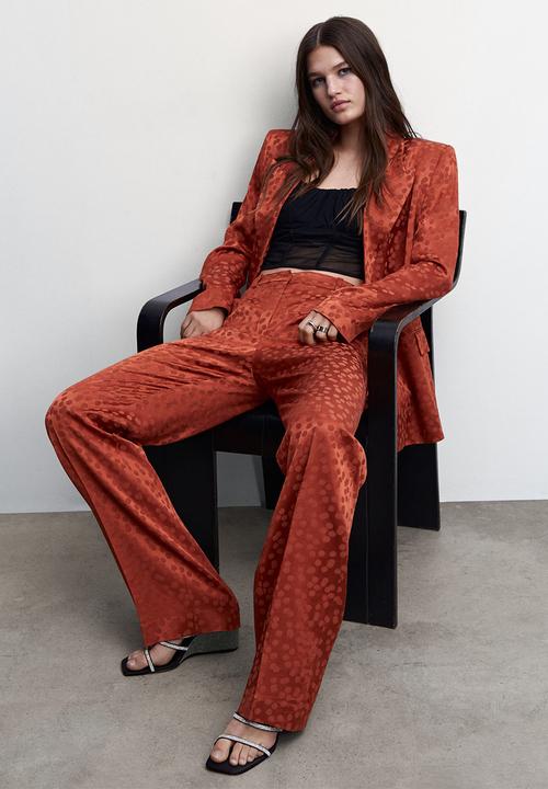 MANGO - Trouser topete - mid orange
