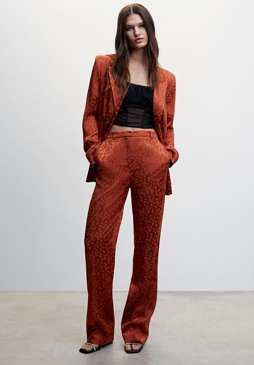 MANGO - Trouser topete - mid orange