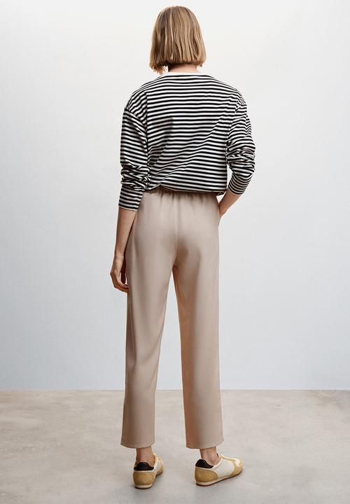 MANGO - Trousers fluido - light beige