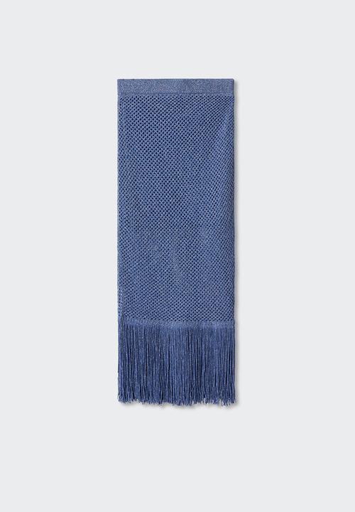 MANGO - Skirt reks - mid blue