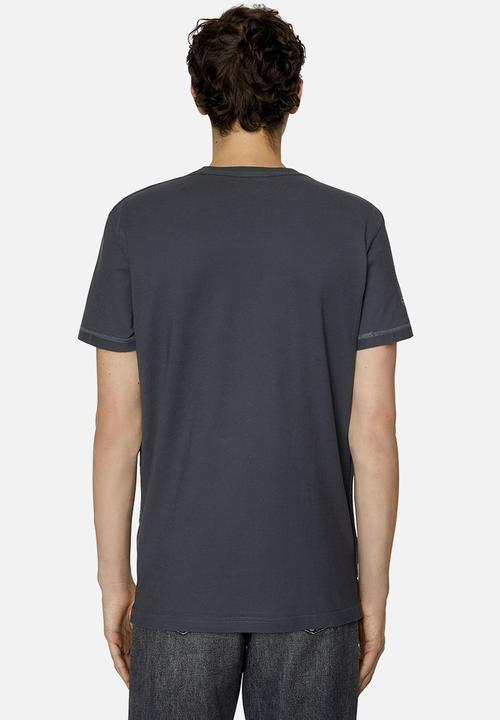 Diesel  - T-diebind - slits-E1 T-shirt - 93Rdiesel - dark grey