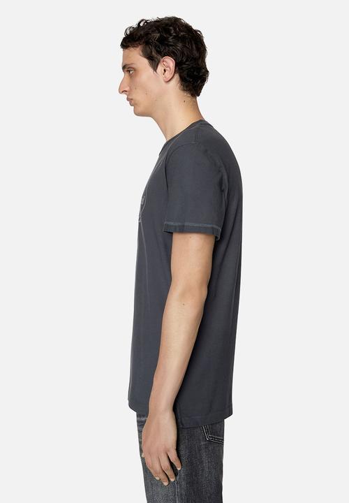 Diesel  - T-diebind - slits-E1 T-shirt - 93Rdiesel - dark grey
