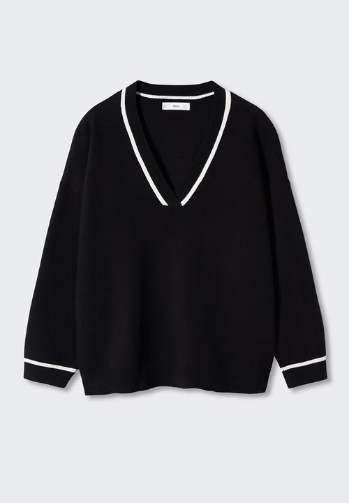 MANGO - Sweater versi - black