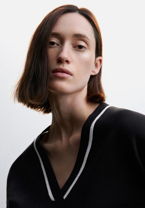 MANGO - Sweater versi - black