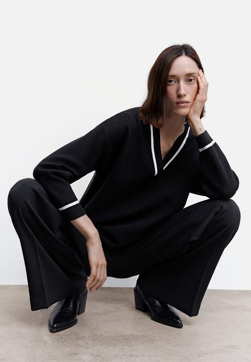 MANGO - Sweater versi - black