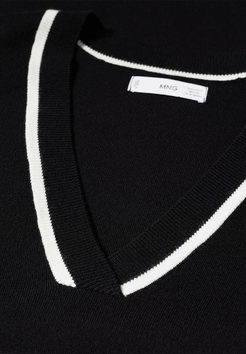MANGO - Sweater versi - black