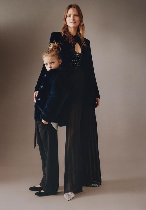 MANGO - Coat larisa - navy